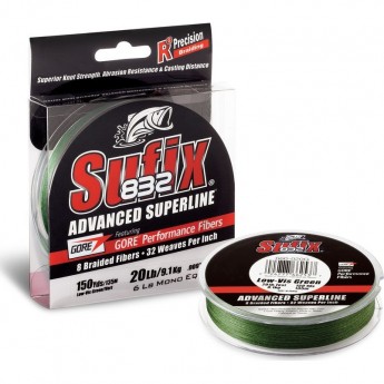 Леска плетеная SUFIX 832 Braid зеленая 135м 0.42мм 39кг DS1CF100G3DB11 Леска плетеная SUFIX 832 Braid зеленая 135м 0.42мм 39кг DS1CF100G3DB11