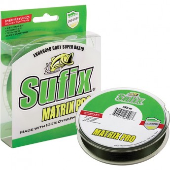 Леска плетеная SUFIX Matrix Pro зеленая 135 м 0.15 мм 10 кг
