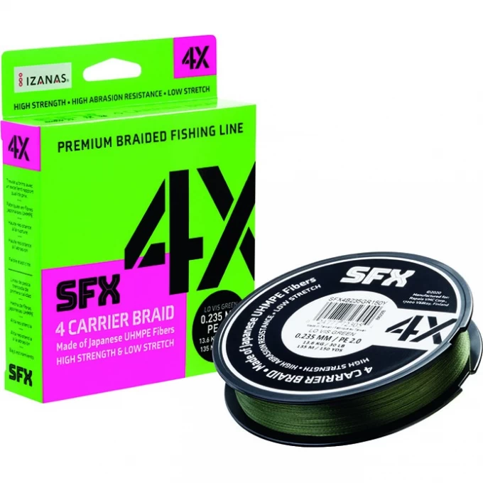 Леска плетеная SUFIX SFX 4X желтая 135 м 0.285 мм 18 кг PE 3 SFX4B285Y150Y