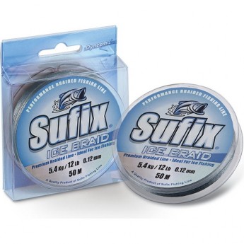 Леска плетеная зимняя SUFIX Ice Braid серая 50м 0.24мм 13,6 DS1HE0300B7A5I Леска плетеная зимняя SUFIX Ice Braid серая 50м 0.24мм 13,6 DS1HE0300B7A5I