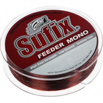 Леска SUFIX Feeder mono красная 300м 0.28мм 6,6кг SFM28BU300