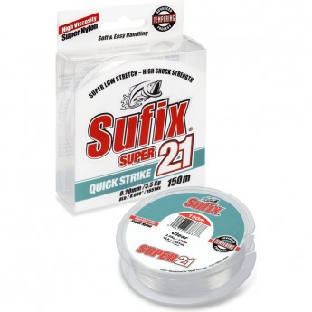 Леска SUFIX Super 21 Clear 150м 0.25мм DS1MM025024B2R Леска SUFIX Super 21 Clear 150м 0.25мм DS1MM025024B2R
