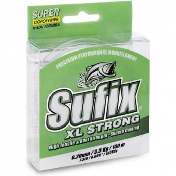 Леска SUFIX XL Strong прозрачная 150м 0.20мм 3,3кг DS1XL020024B2X