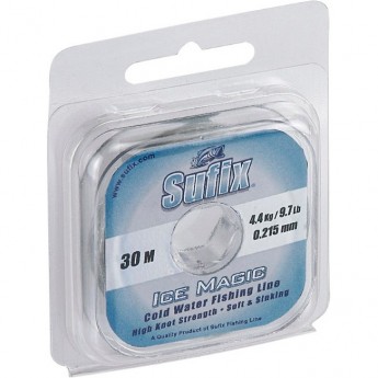 Леска зимняя SUFIX Ice Magic прозрачная (блистер) 30м 0.35мм 10,3кг DS1XL035024A4I