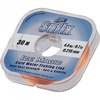 Леска зимняя SUFIX Ice Magic x12 платина 30м 0.115мм 1,8кг DS1XL012011A4X