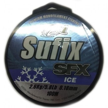 Леска зимняя SUFIX SFX Ice 100 м прозрачная 0,12 мм SFXI12C100